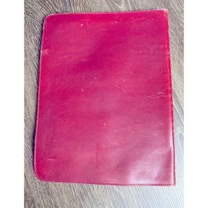 Men leather portfolio with calculator included